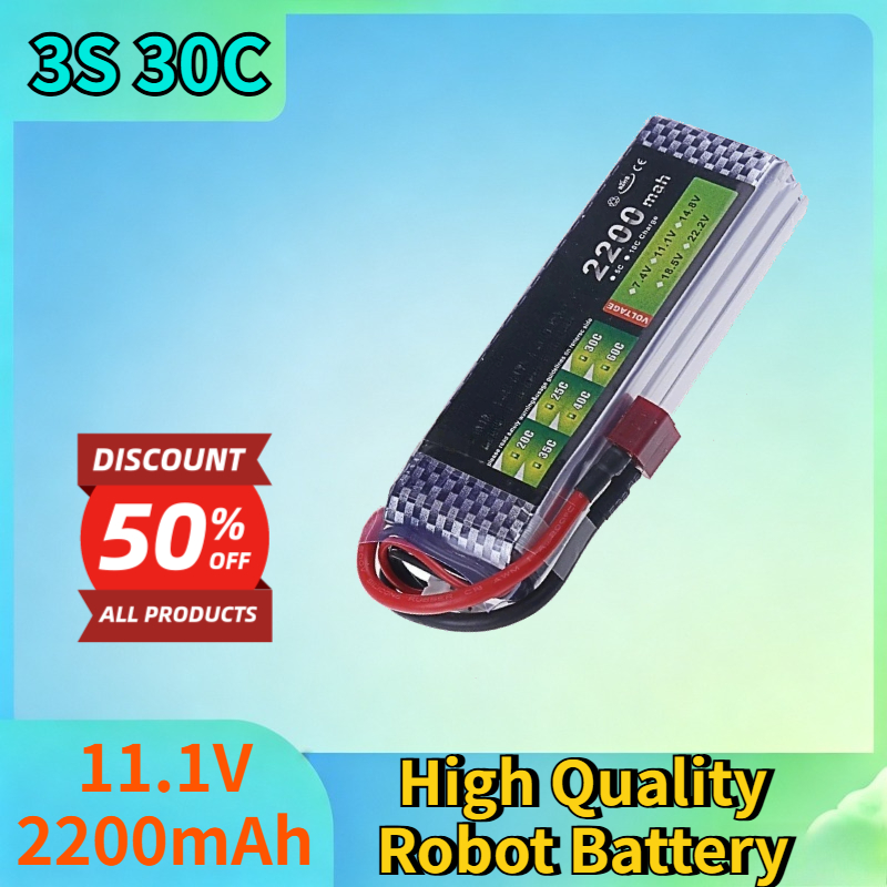 Drone Battery 3S - New 3S 30C 11.1V 2200mAh Li-po