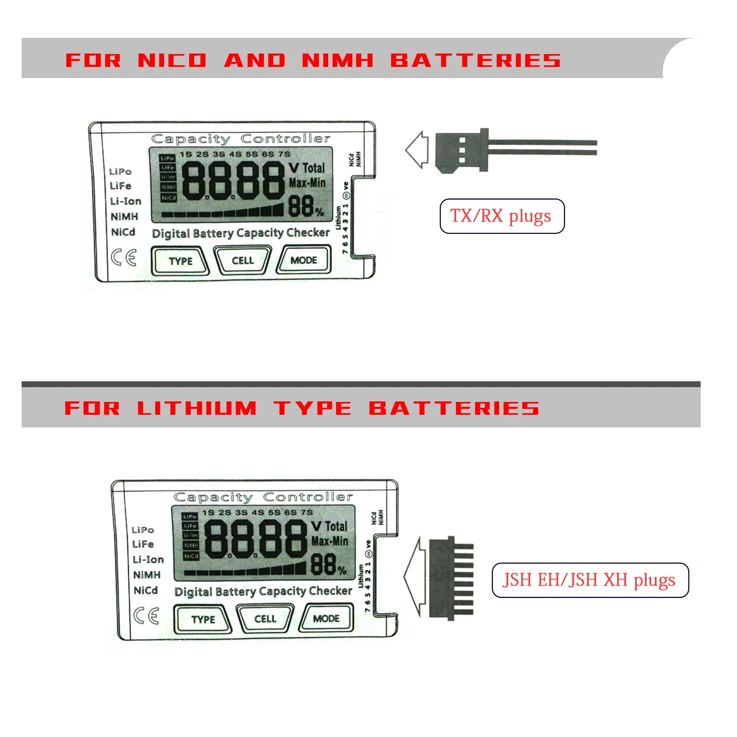 Drone Battery Alarm - RC Cellmeter 7 Digital Battery Capacity