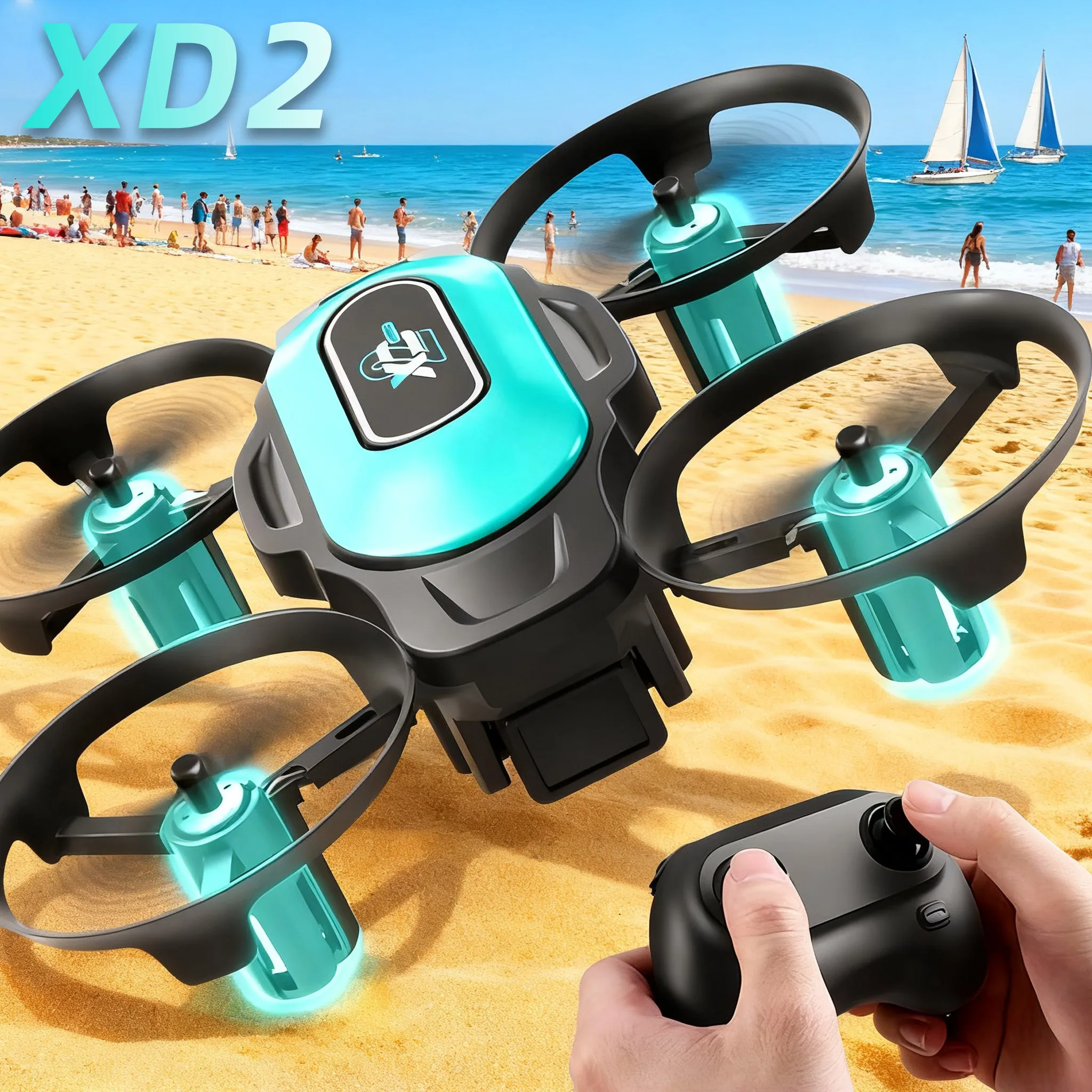 Drone Battery Case - XD2 Mini Drone, 360° Stunt Flips,