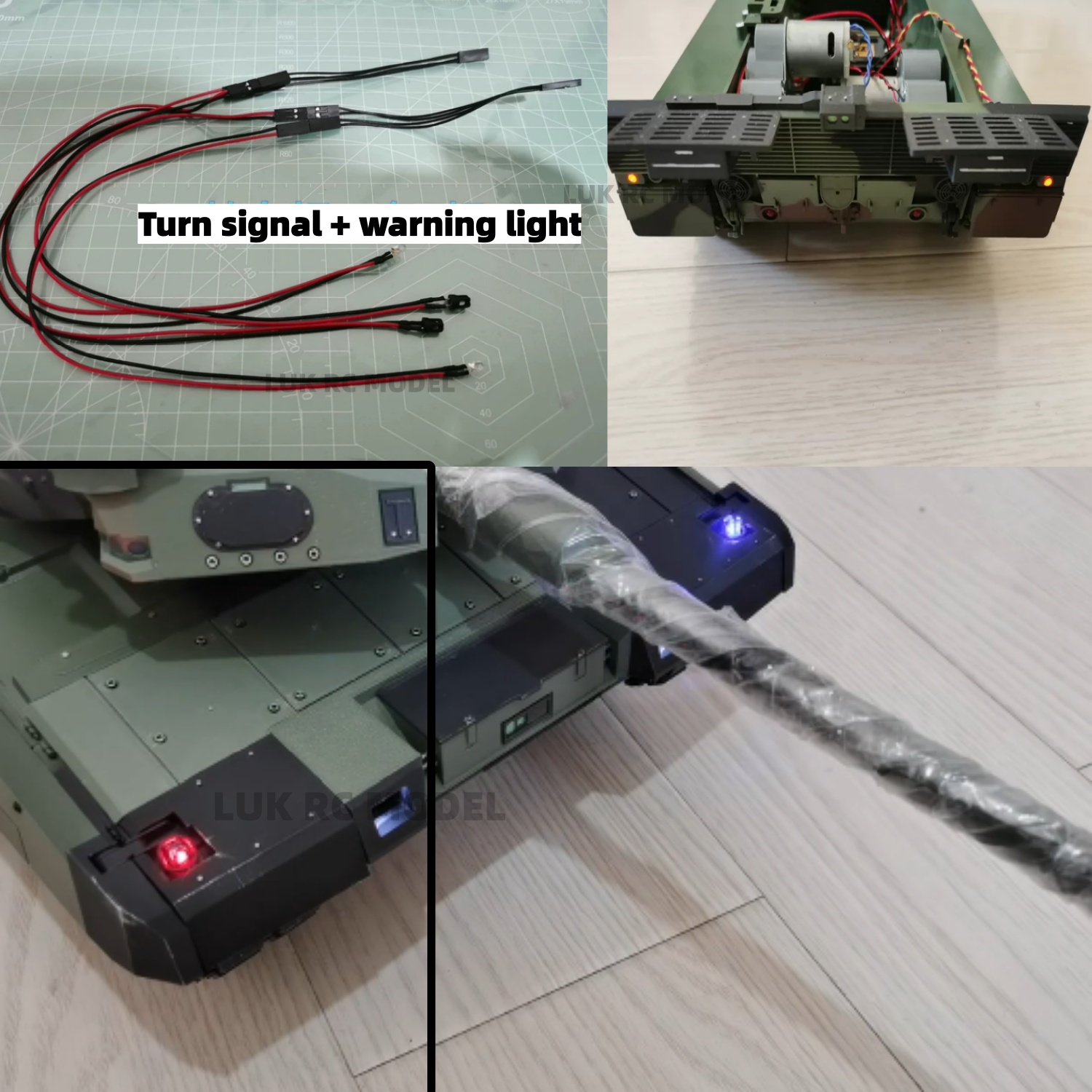 Drone Battery Alarm - Upgraded Rear Lighting For HL Leopard
