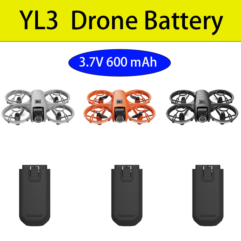 Drone Battery Li-Ion - YL3 Drone Battery Original 3.7V 600mAh
