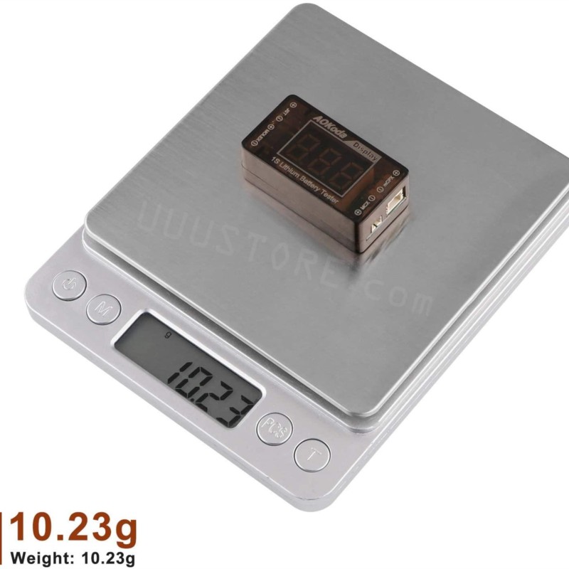 Drone Battery Voltage Checker - AOKoda AOK-041 1S LiPo Battery Voltage