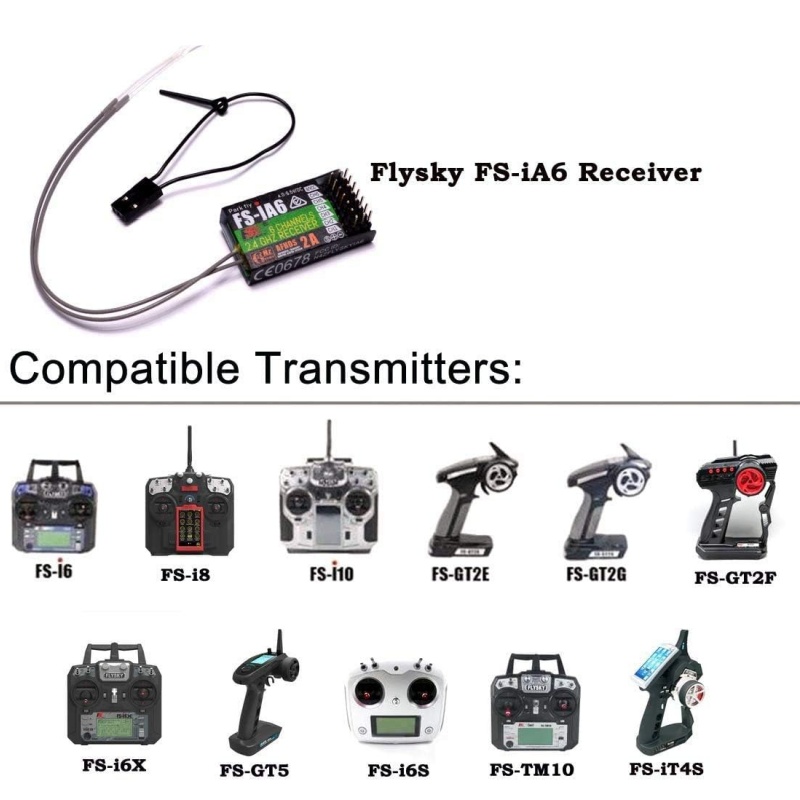 Flysky FS-IA6 Receiver 6CH Dua - Drone Battery Plate recension och pris
