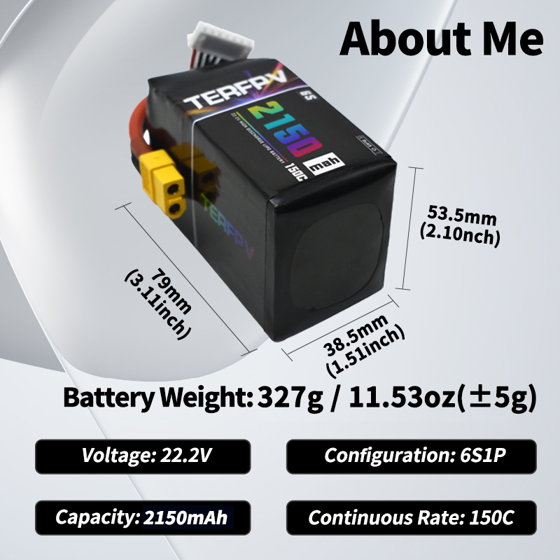 TERFPV Lipo Battery 6S 22.2V 1 - Drone Battery 6S recension och pris