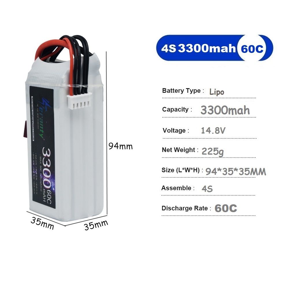 LiPo Rechargeable Battery 4S 3 - Drone Battery 4S recension och pris