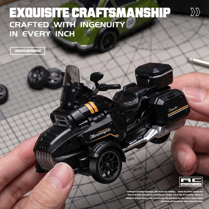 1:43 RC Drift Three-Wheeled Mo - Drone Battery Alarm recension och pris
