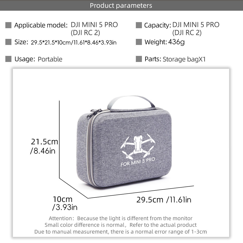 Storage Carry Case for DJI Min - Drone Battery Bag recension och pris