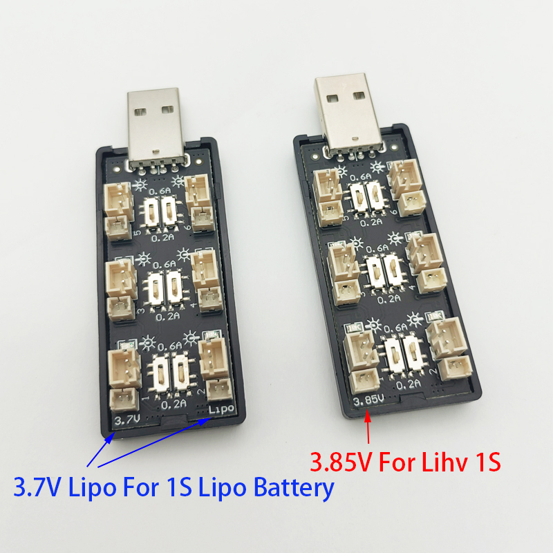 6CH USB 1S LiPo/LiHv 3.7V/4.2V - Drone Battery Balance Charger recension och pris