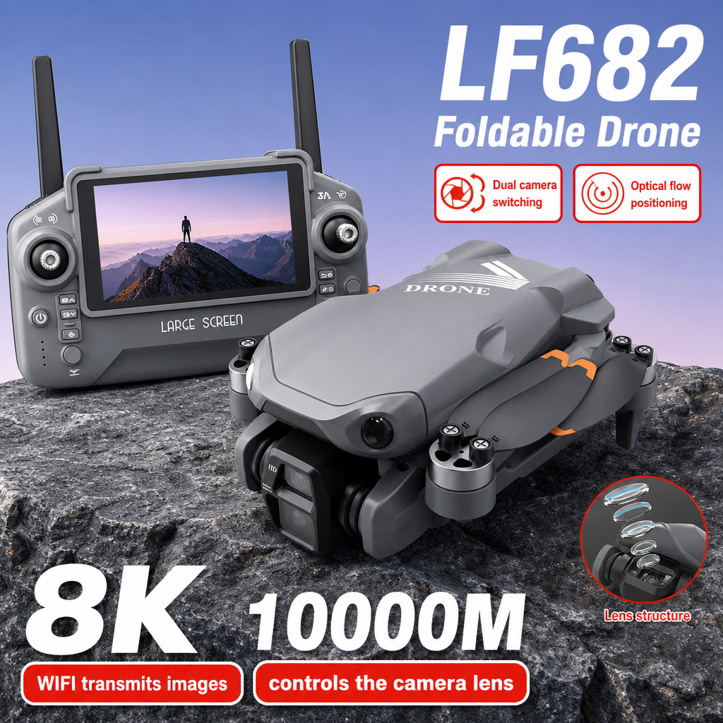 Aerial Photo LF682 Drone 8K HD - Drone Battery Case recension och pris