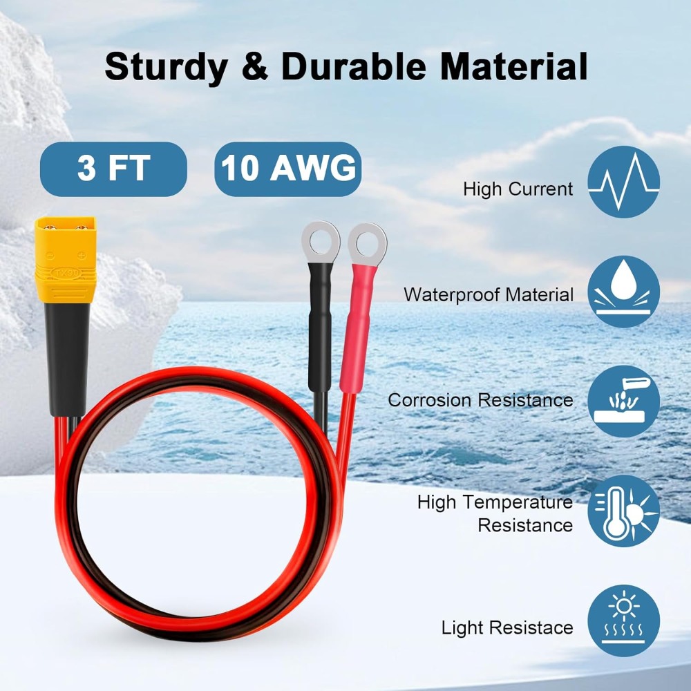XT90 to O Ring Terminal Cable  - Drone Battery Connector recension och pris