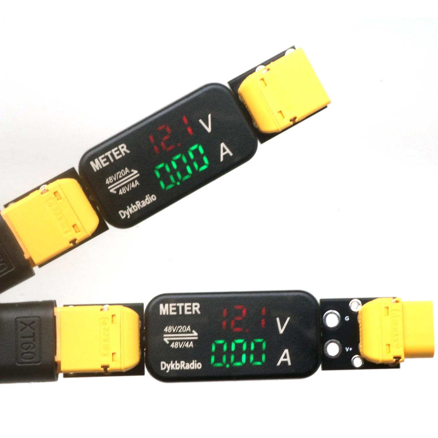 USB XT60 XT30 Voltmeter Ammete - Drone Battery Voltage Checker recension och pris