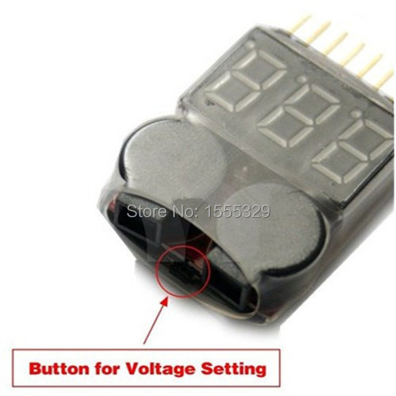 2Pcs 1S-8S LiPo Battery Voltag - Drone Battery Voltage Checker recension och pris