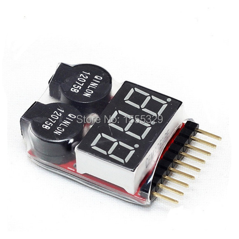 2Pcs 1S-8S LiPo Battery Voltag - Drone Battery Voltage Checker recension och pris
