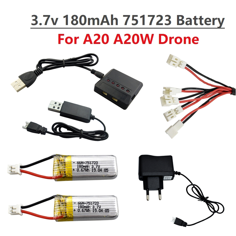 Original 3.7V 180mAh Lipo Batt - Drone Battery Li-Ion recension och pris