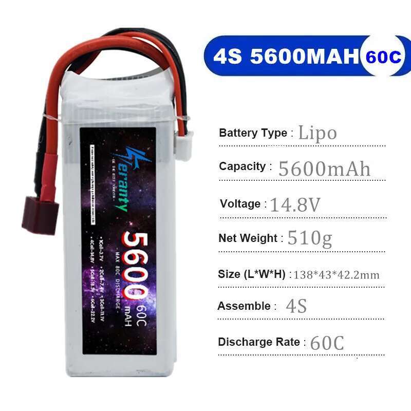 TERANTY 5600MAH 60C 2S 3S 4S 6 - Drone Battery 4S recension och pris