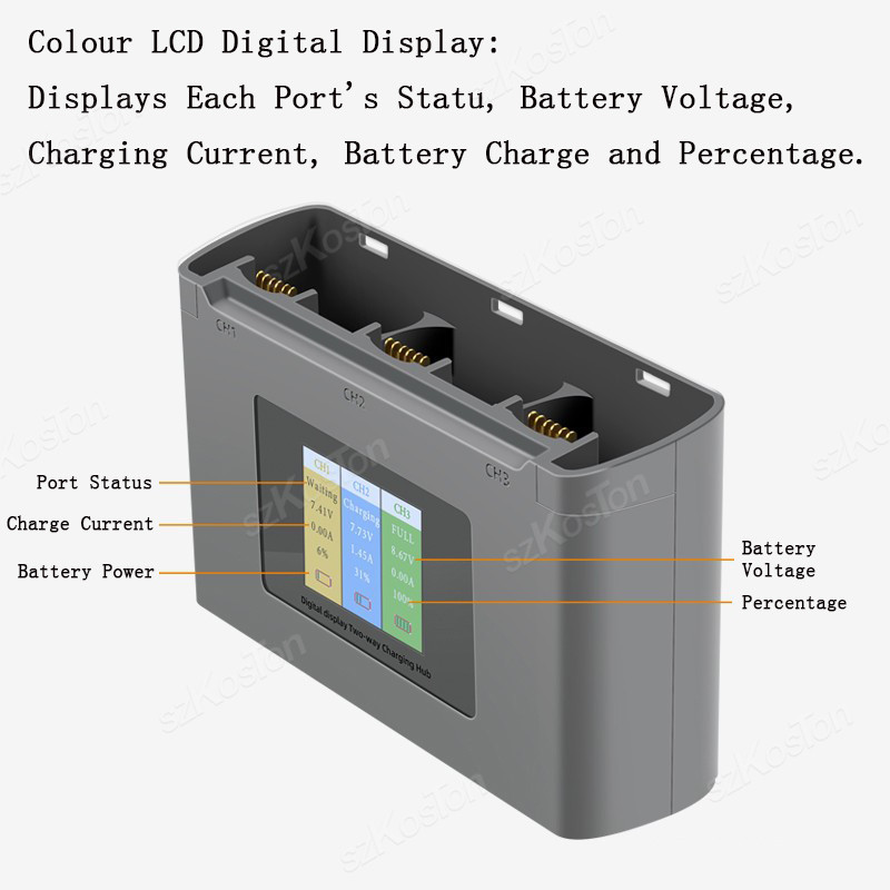 For DJI Mavic Mini 2/SE Mini 4 - Drone Battery Balance Charger recension och pris