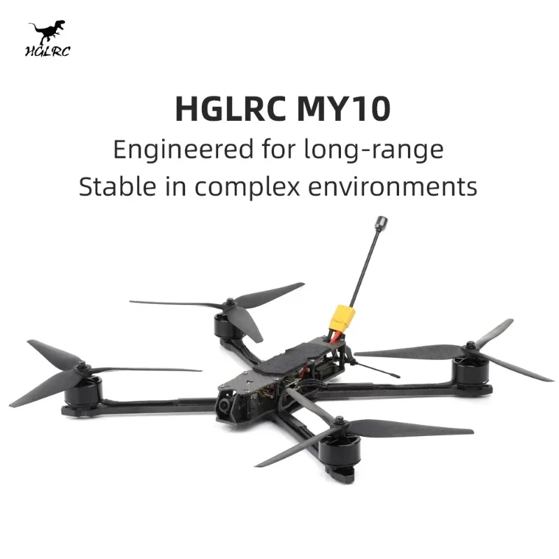 HGLRC MY10 Long Range FPV Dron - Drone Battery 6S recension och pris