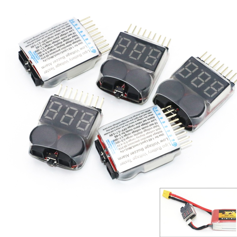 Lipo Battery Voltage Tester vo - Drone Battery Alarm recension och pris