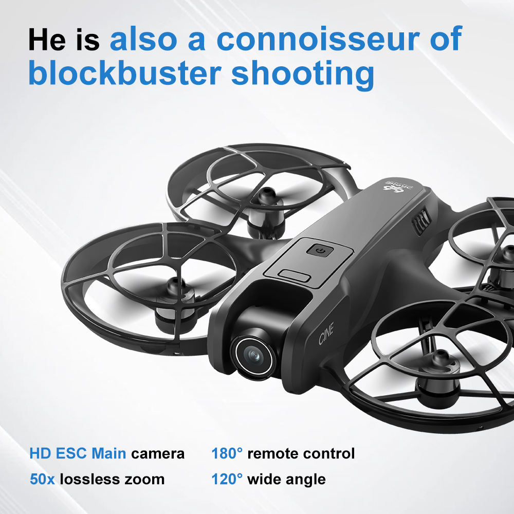 V666 Foldable Mini Drone 4K Du - Drone Battery Case recension och pris