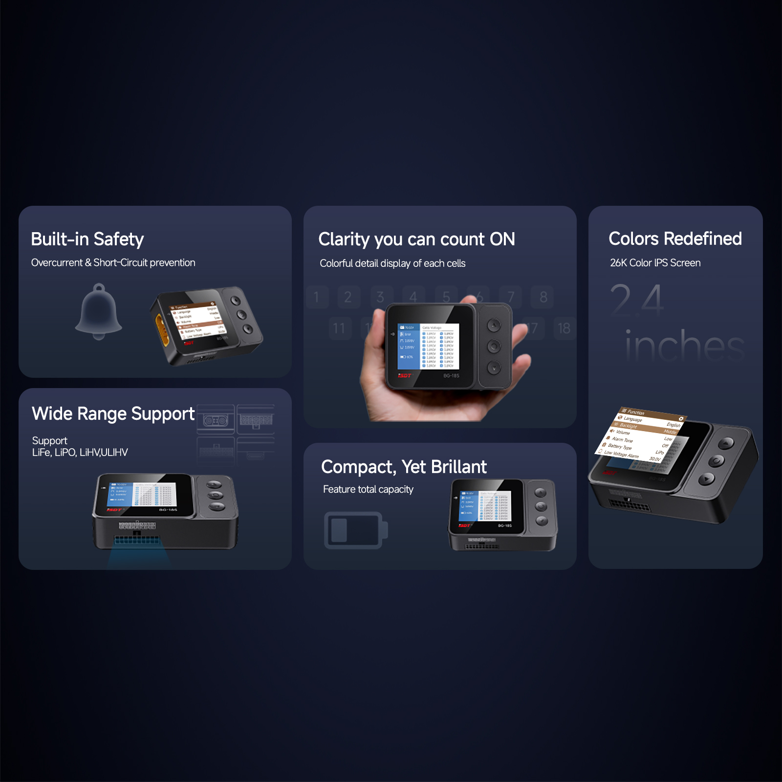 ISDT BG-18S Smart Battery Chec - Drone Battery Voltage Checker recension och pris