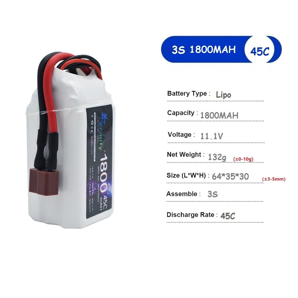 11.1V LiPo Battery 3S 1500mah  - Drone Battery 3S recension och pris