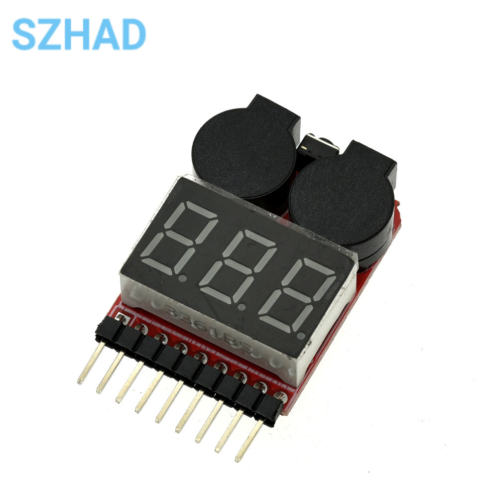 1-8S LiPo Battery Voltage Test - Drone Battery Voltage Checker recension och pris