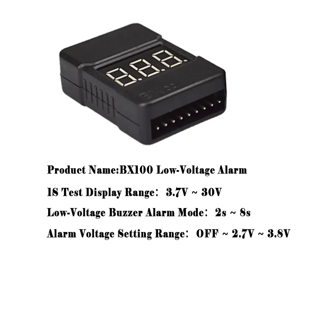 BX100 1-8S Lipo Battery Voltag - Drone Battery Alarm recension och pris