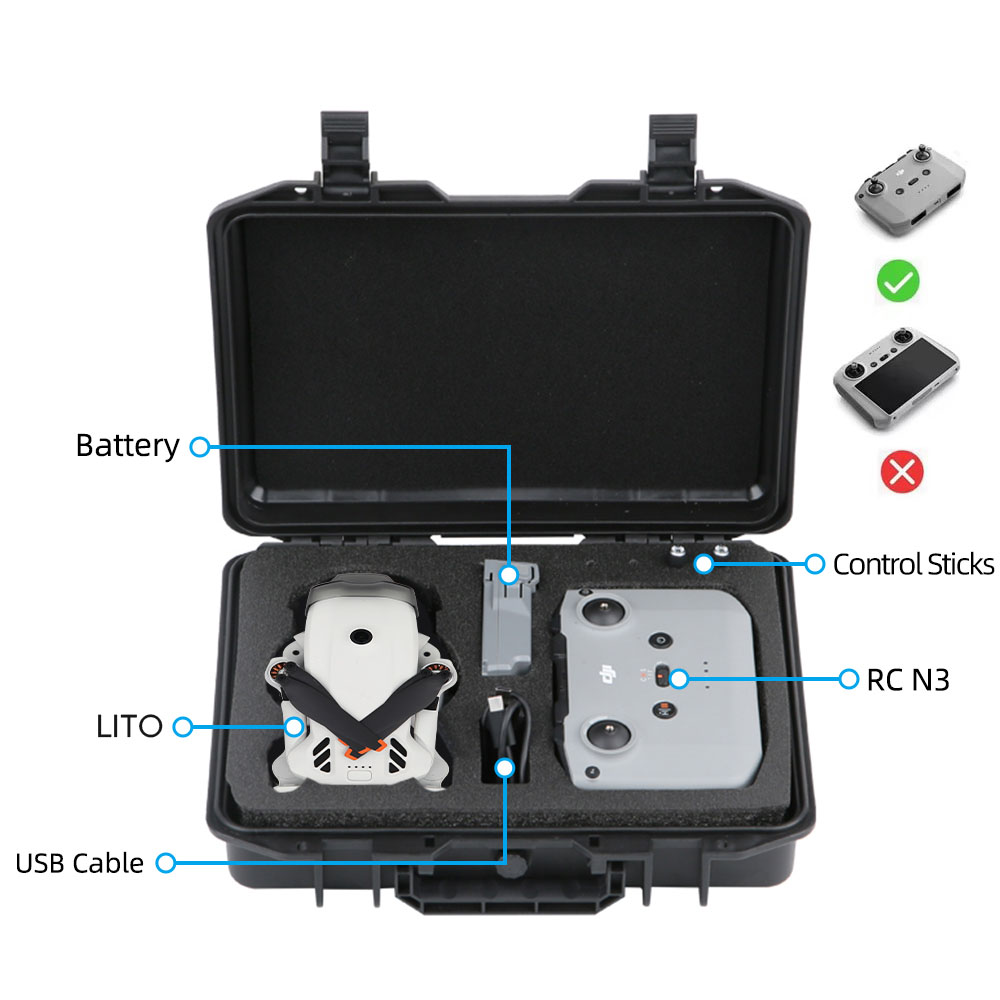 Portable Carrying Case for DJI - Drone Battery Bag recension och pris