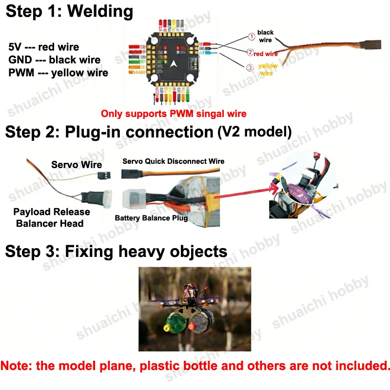 1PCS Strap-type FPV Drone PWM- - Drone Battery Strap recension och pris