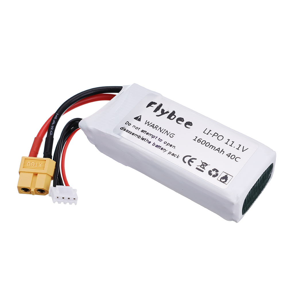 2pcs High Rate 40C 11.1V 1600m - Drone Battery 3S recension och pris