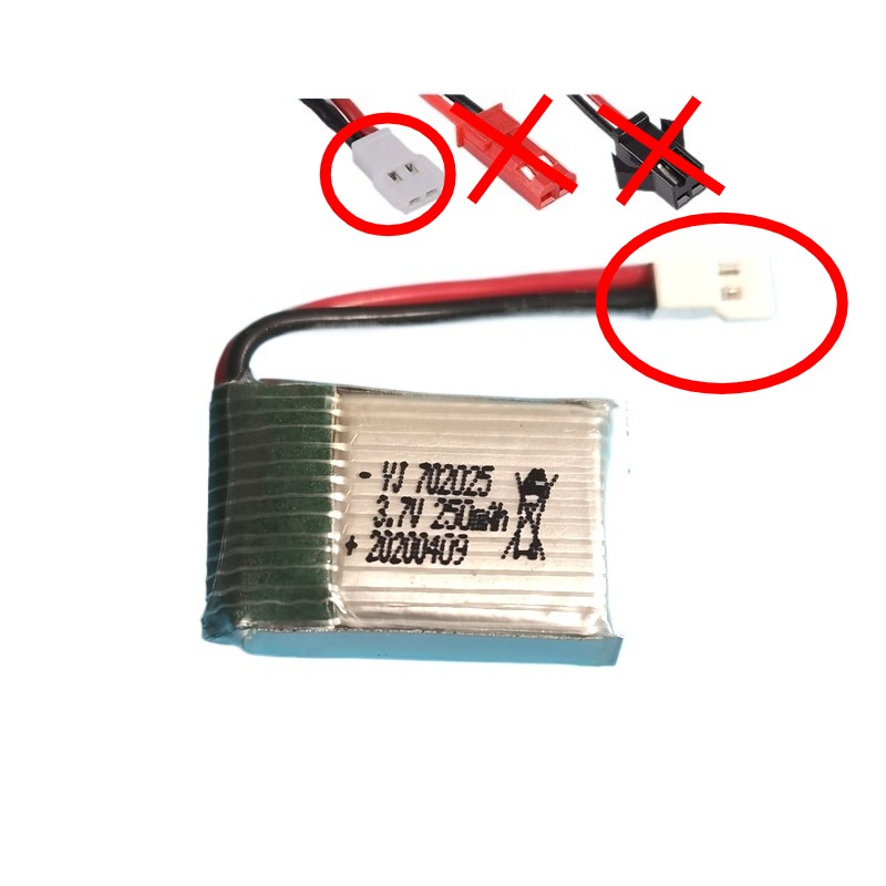 Vj 702025 for H2 H8 H48 U207 R - Drone Battery Li-Ion recension och pris