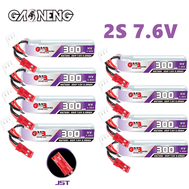GAONENG GNB 2S 7.6V 300mAh 60C - Drone Battery Connector recension och pris