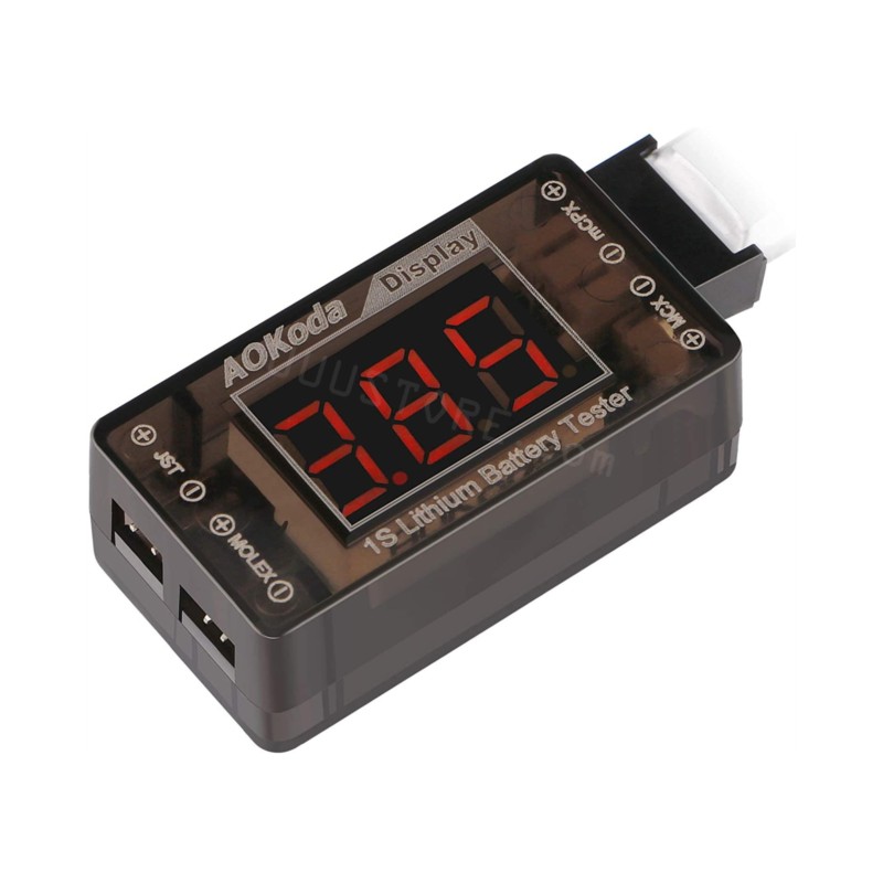 AOKoda AOK-041 1S LiPo Battery - Drone Battery Voltage Checker recension och pris